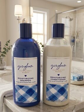 “Gingham” shampoo and conditioner from Bath and Body Works